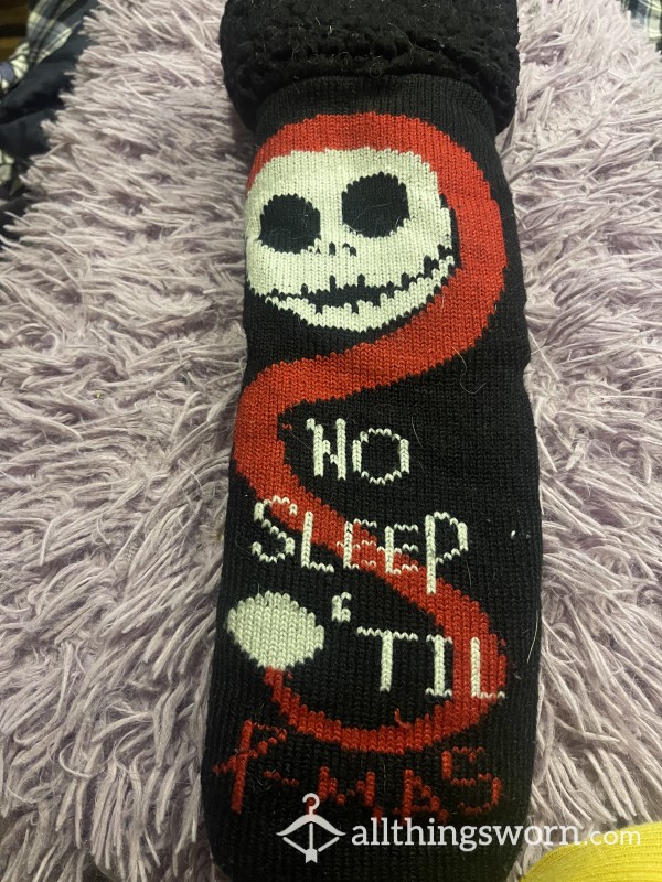 Nightmare Before Christmas Slipper Socks