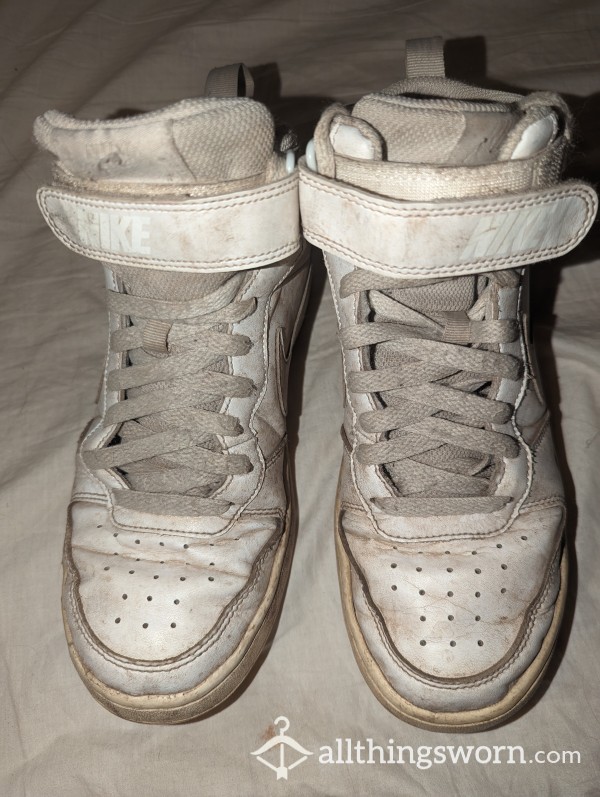 Smelly Nike Air Force 1s High Tops Well Worn