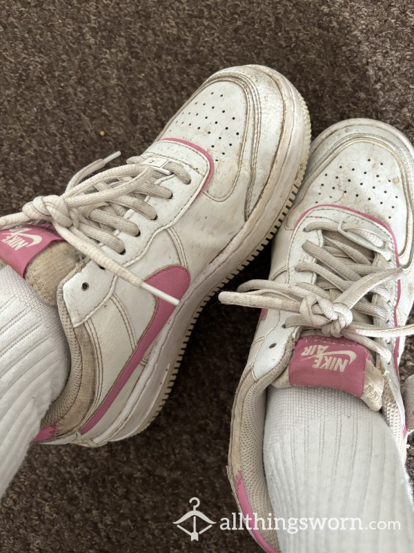 Nike Air Force 1s In Pink