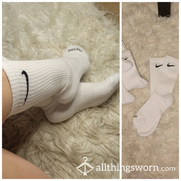 Nike Crew Socks In White To Be Worn 5 Days Free W Shipping Included