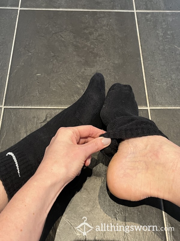 Nike Socks, Short Black Ankle Socks