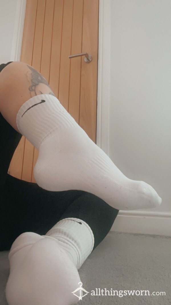 Nike White Crew Socks