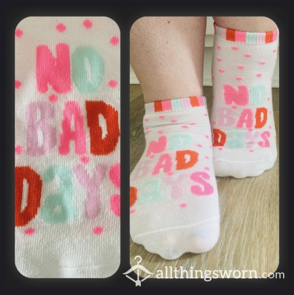 “No Bad Days” Cotton Ankle Socks