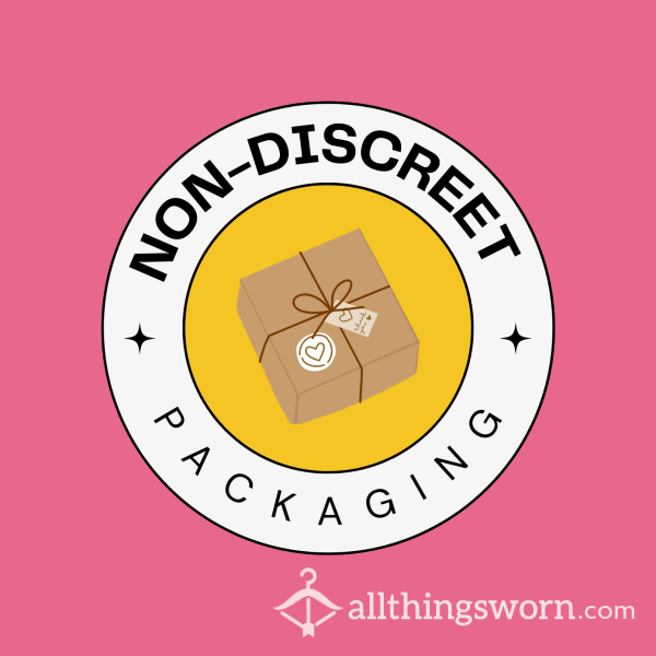 Non-discreet Packaging Or Postcard 💌