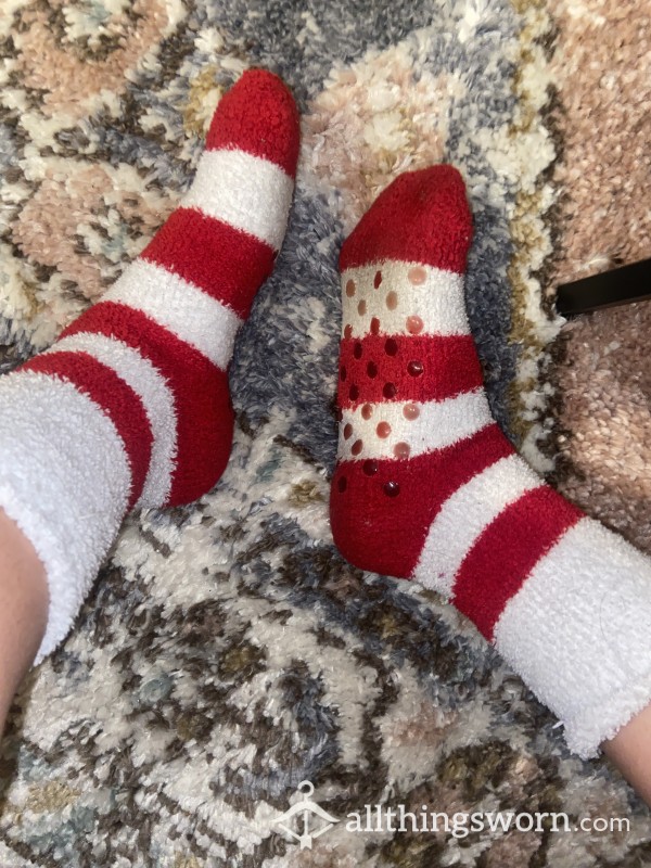 Not Washed Since Christmas- Nasty Fuzzy Socks
