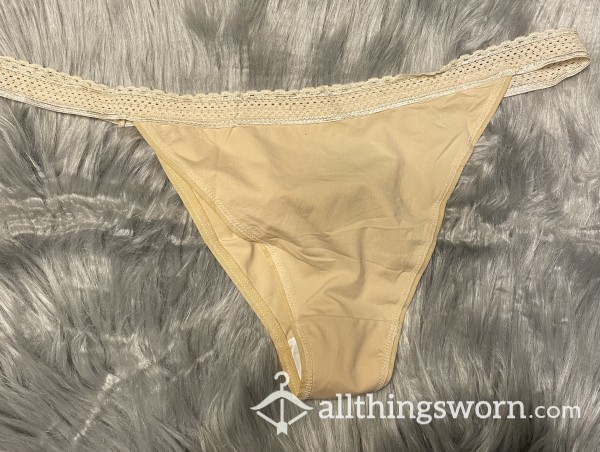 Nude Cotton Thong
