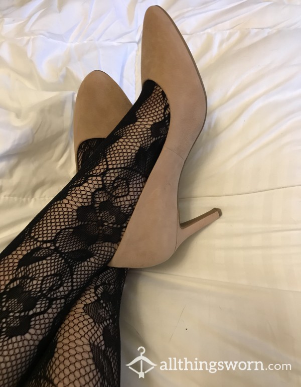 Nude Heels - Size 8.5 - Worn Barefoot/with Socks/with Stockings 🙊💦