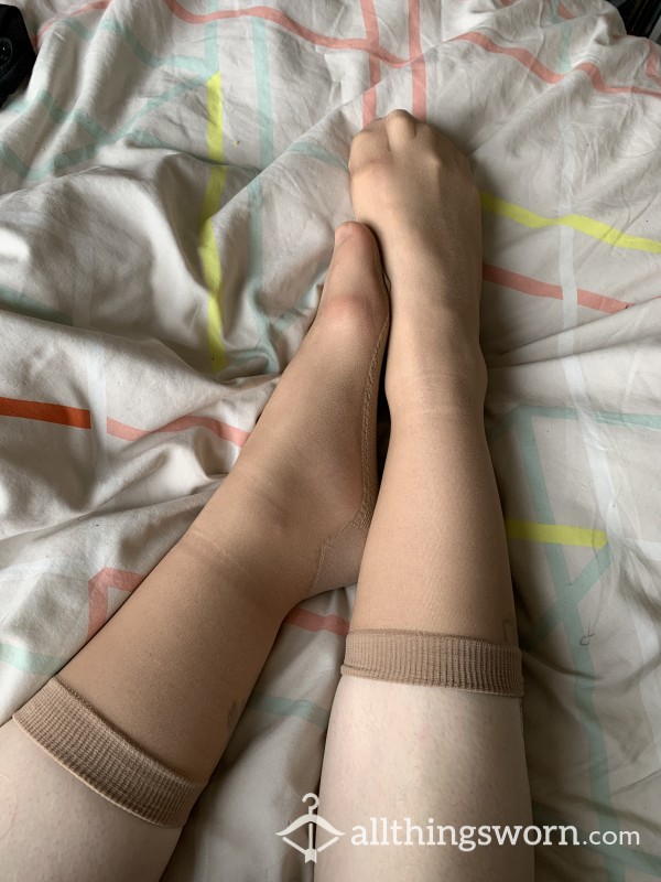 Nude Nylon Ankle Stockings