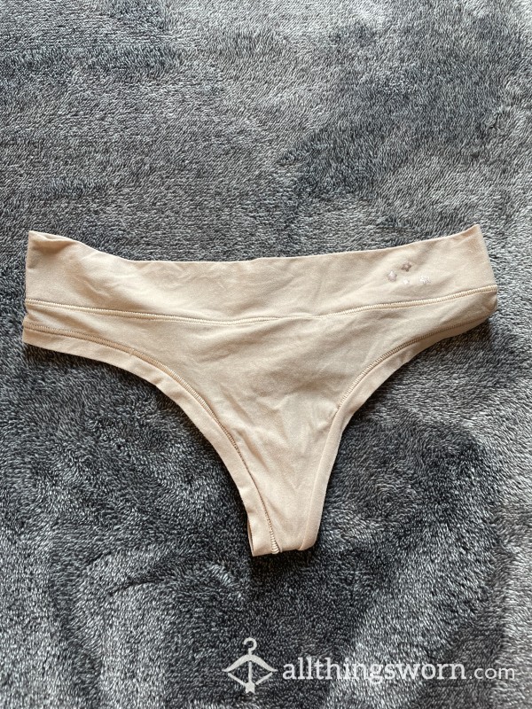 Nude Stretchy Thong (strong Scent)