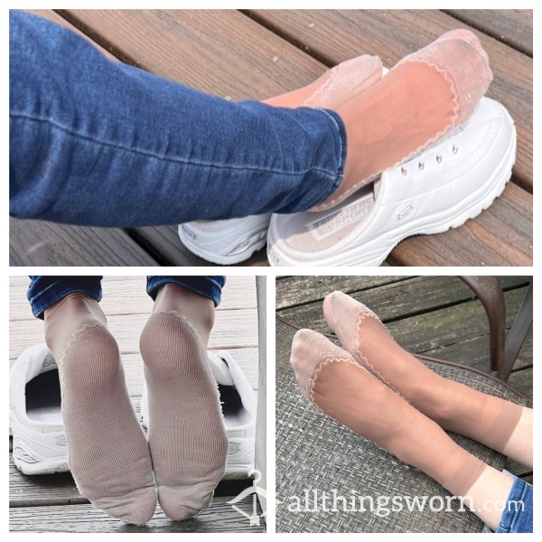 Nylon Ankle Socks With Cotton Soles