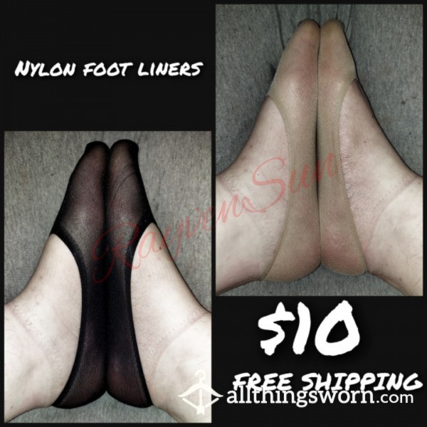 Nylon Foot Liners 2 Colors Free Shipping