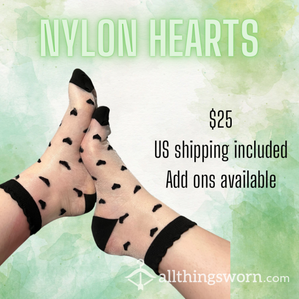 Nylon Heart Socks