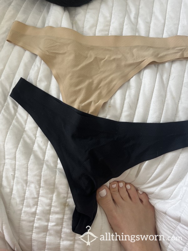 Dirty Thongs- Nude Or Black