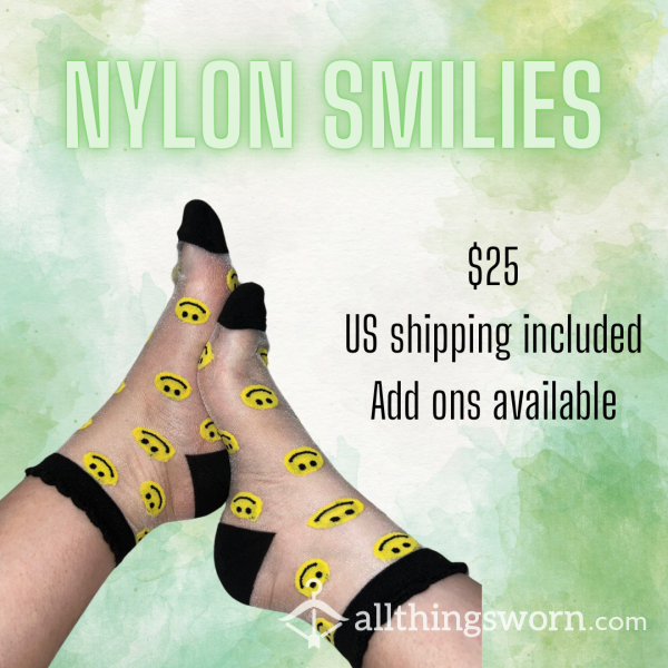 Nylon Smiley Socks