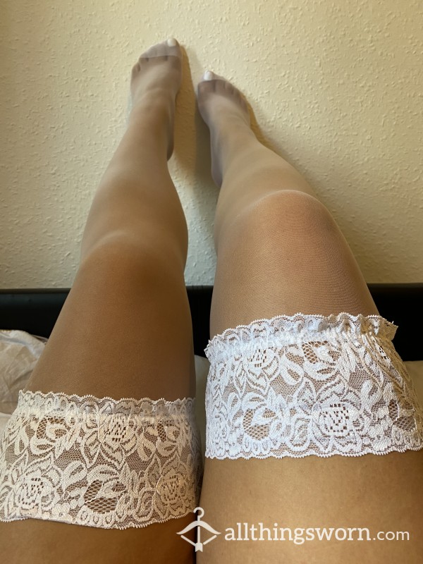 Nylon White Stockings