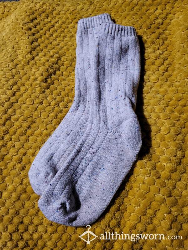 Off White Confetti Long Socks - 1 Save
