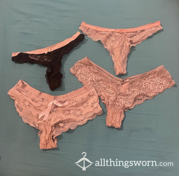 Old And Well Worn Lace Panties And Thongs