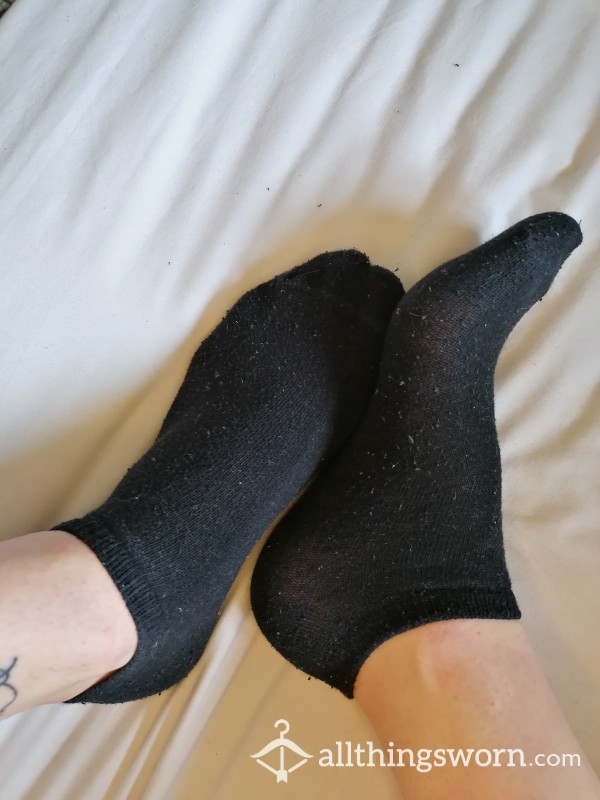 Old Black Ankle Socks