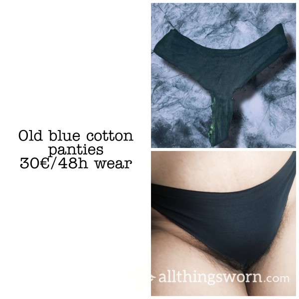 Old Blue Cotton Panties