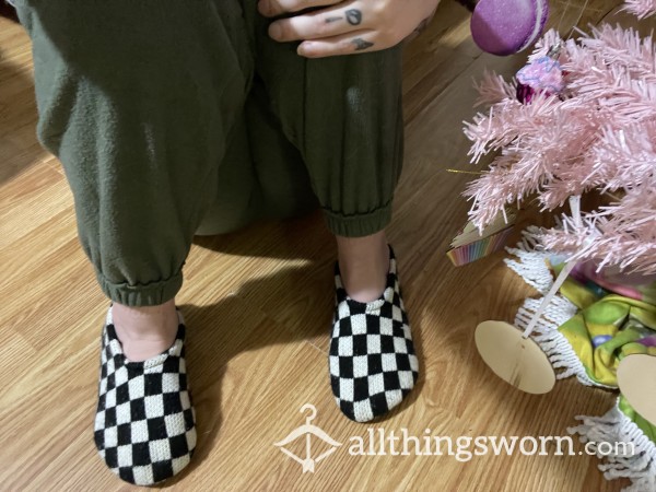 Old Checkered Slippers