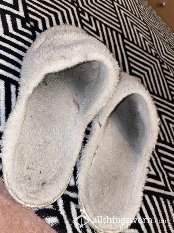 Old Filthy White Slippers