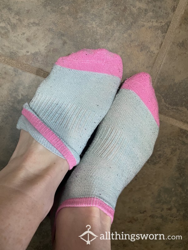 Old Pink And Blue  Socks