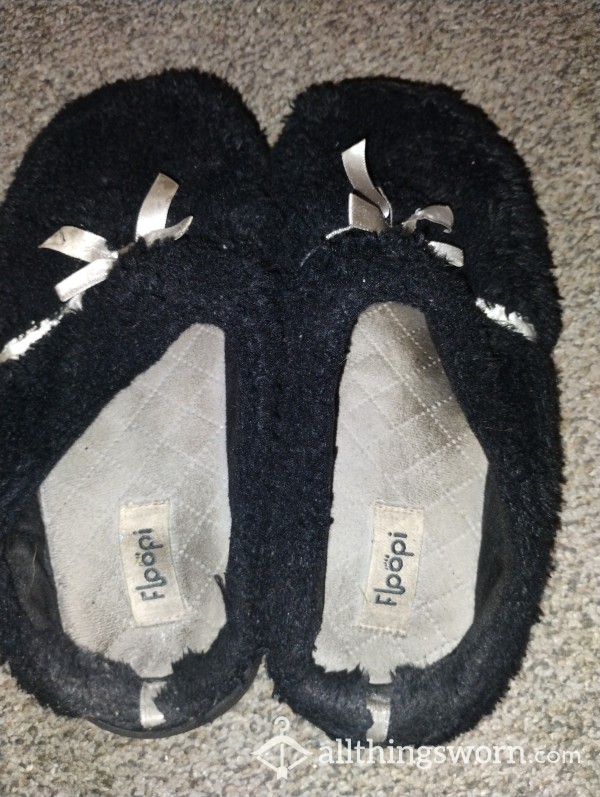OLD &  WELL WORN SLIPPERS