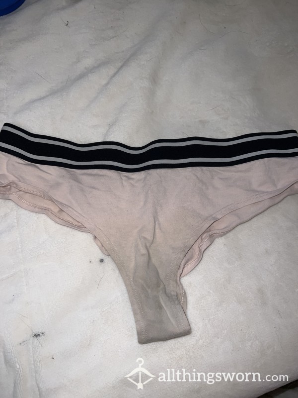 Old Stained Pink Brand Pink Cheeky Panties
