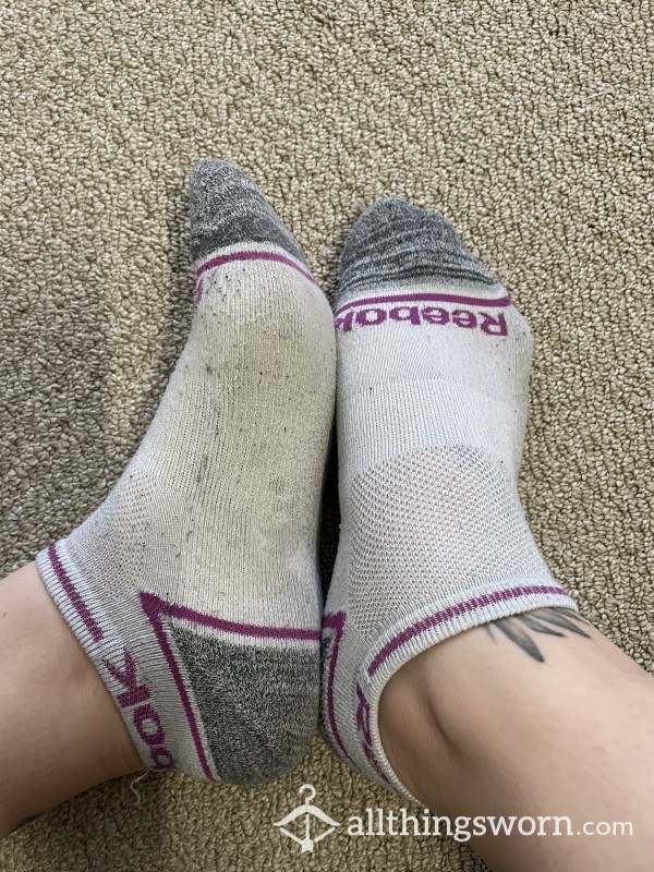 Old Stained Reebok Athletic Socks