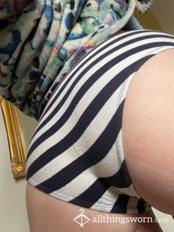 Old Stained Striped Boyshorts