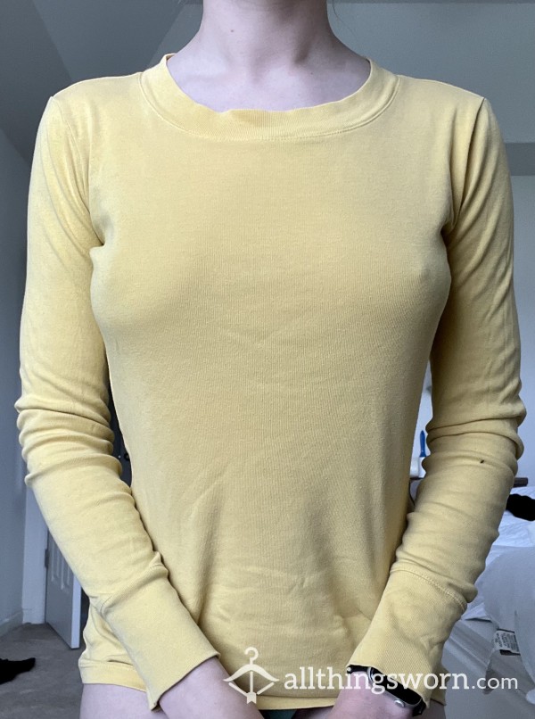 Old Stained Yellow Long-Sleeve Shirt