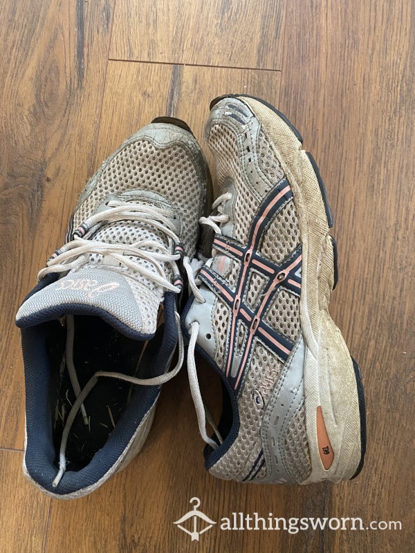 Old Stinky Well Used Sweaty Asics Sneakers