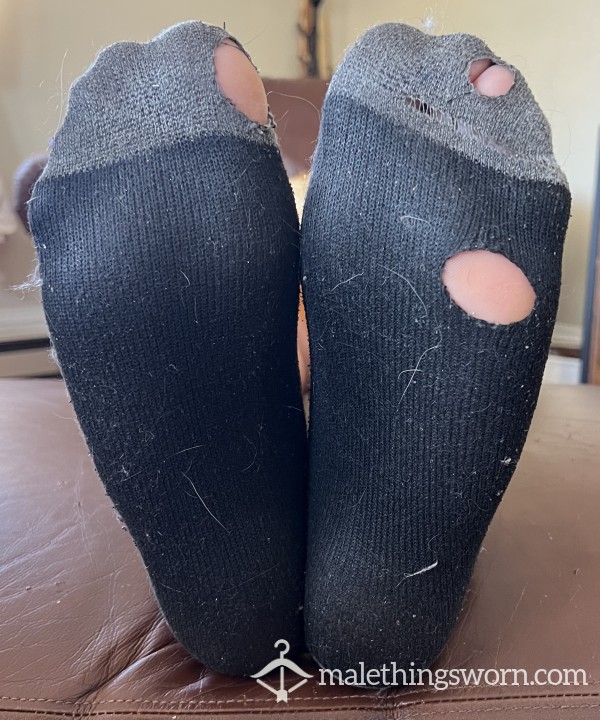 Well Worn Men’s Sweaty Ripped Old Socks