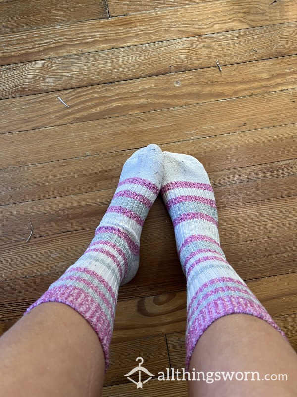 Well Worn Soft Pink Calf Socks