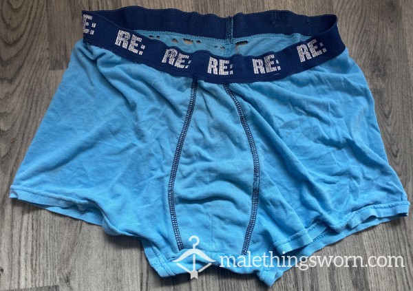 Old Well Used Blue Boxers