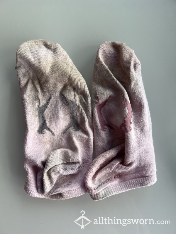 Old Worn Baby Pink Socks