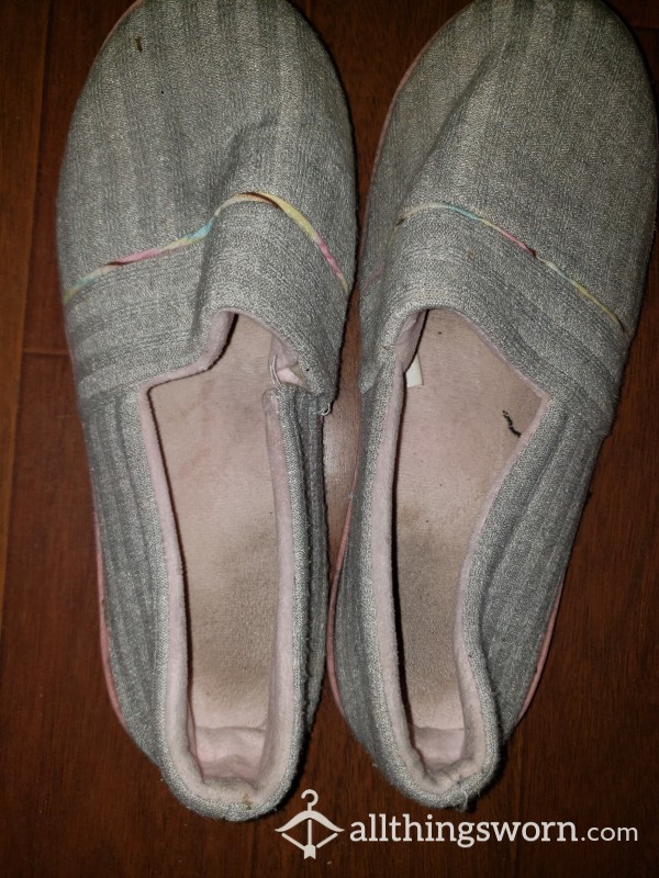 Old Worn Dirty Slippers