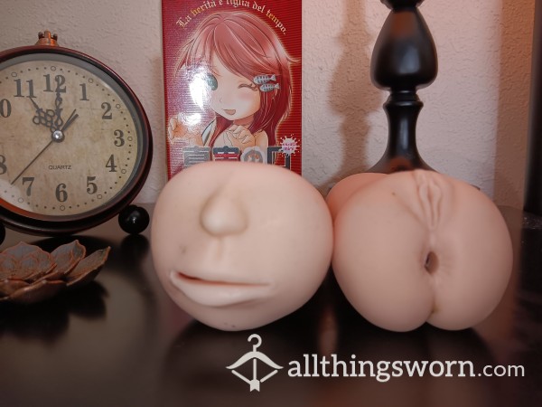 ONAHOLE ANUS/MOUTH MINI SET (FILLED W/MY CUM) USED BY TRANS DANI TEMPEST