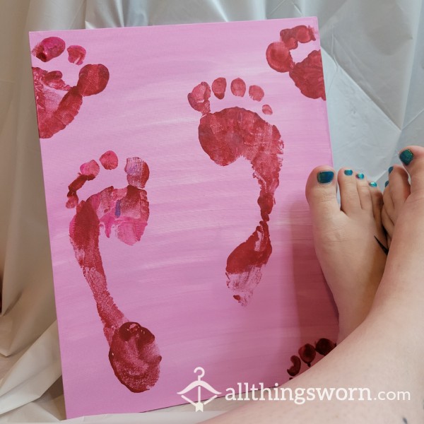 One-of-a-Kind Foot Painting