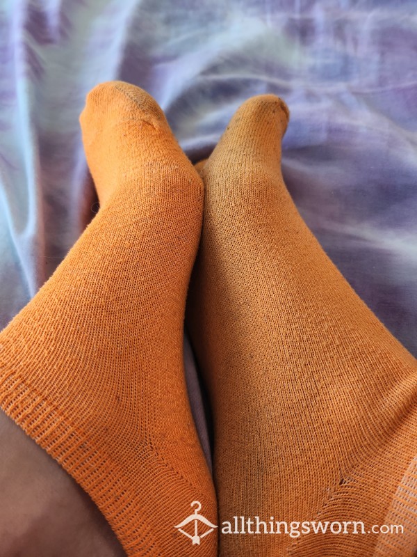 Orange Dirty Socks