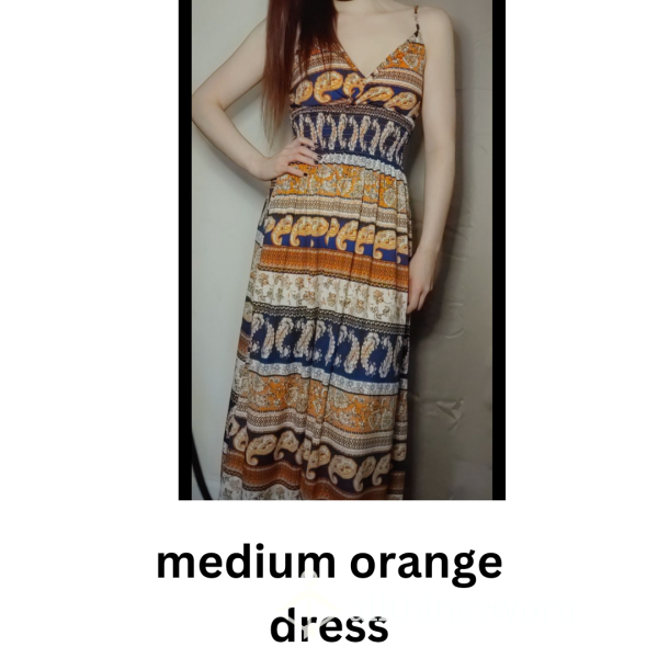 Orange Dress, Medium