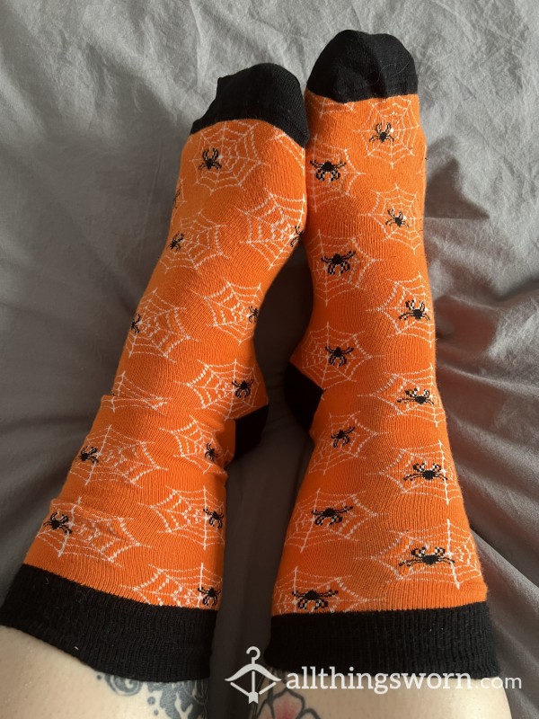 Orange Halloween Socks