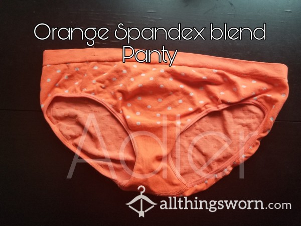 Orange Spandex Blend Panty