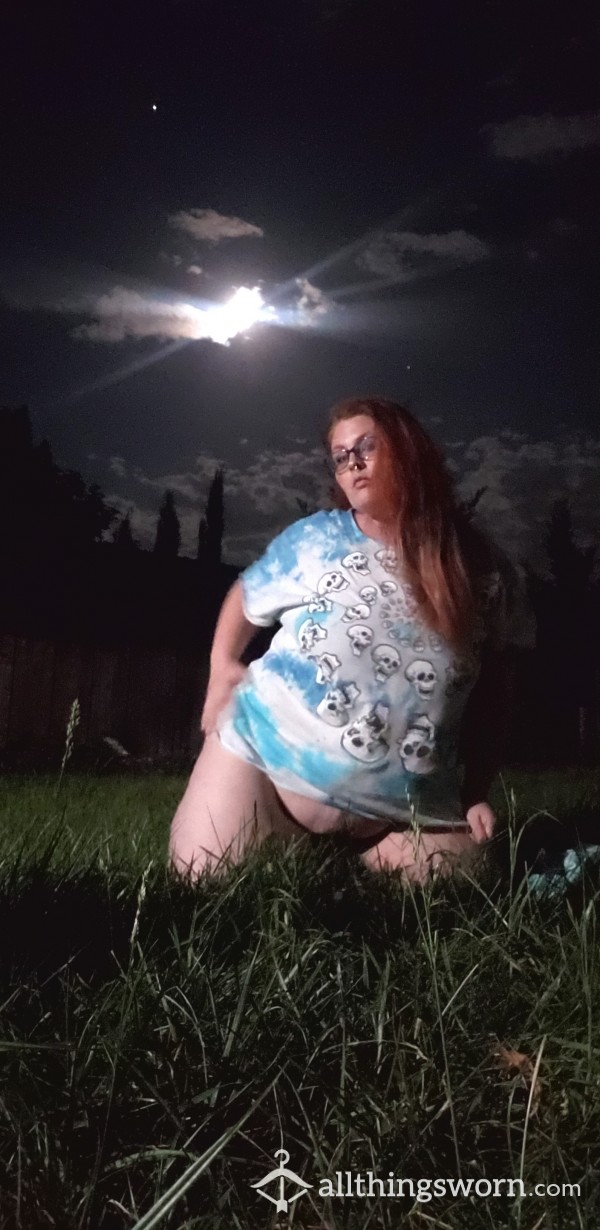 Outdoor Moonlit Masturbation