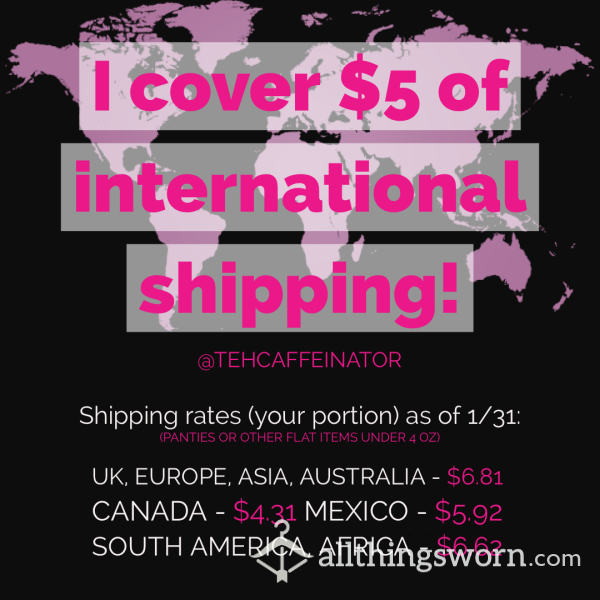 Outside Of The USA? Don’t Be Scared Off By International Shipping - I’ve Got $5 On It!