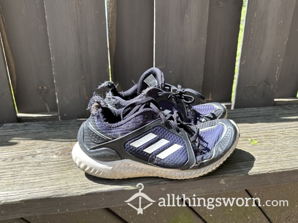 Over 3 Year Old Worn In Adidas Sneakers***They Are Very Sweaty And Stinky***