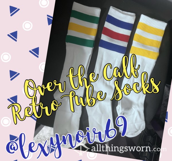 Over The Calf Retro Tube Socks