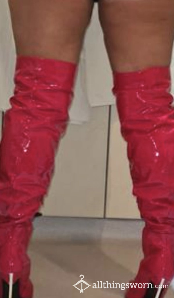 Over The Knee Sexy Red Boots