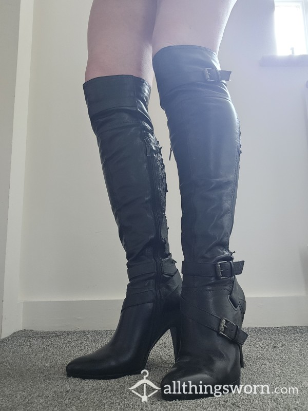 Over The Knee Soft Leather Boots