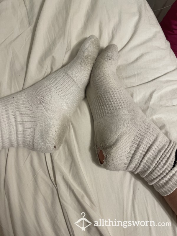 Over-worn Stained Holey Socks